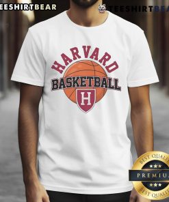 Official 2025 Harvard Off Basketball T-Shirt featuring team colors and logo, perfect for fans and alumni.