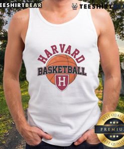 Official 2025 Harvard Off Basketball Tank Top in crimson with iconic logo, perfect for fans and athletes alike.