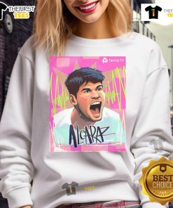 Official 2025 Italian Open in Rome ATP Masters 1000 Champion Carlos Alcaraz sweatshirt featuring vibrant design.