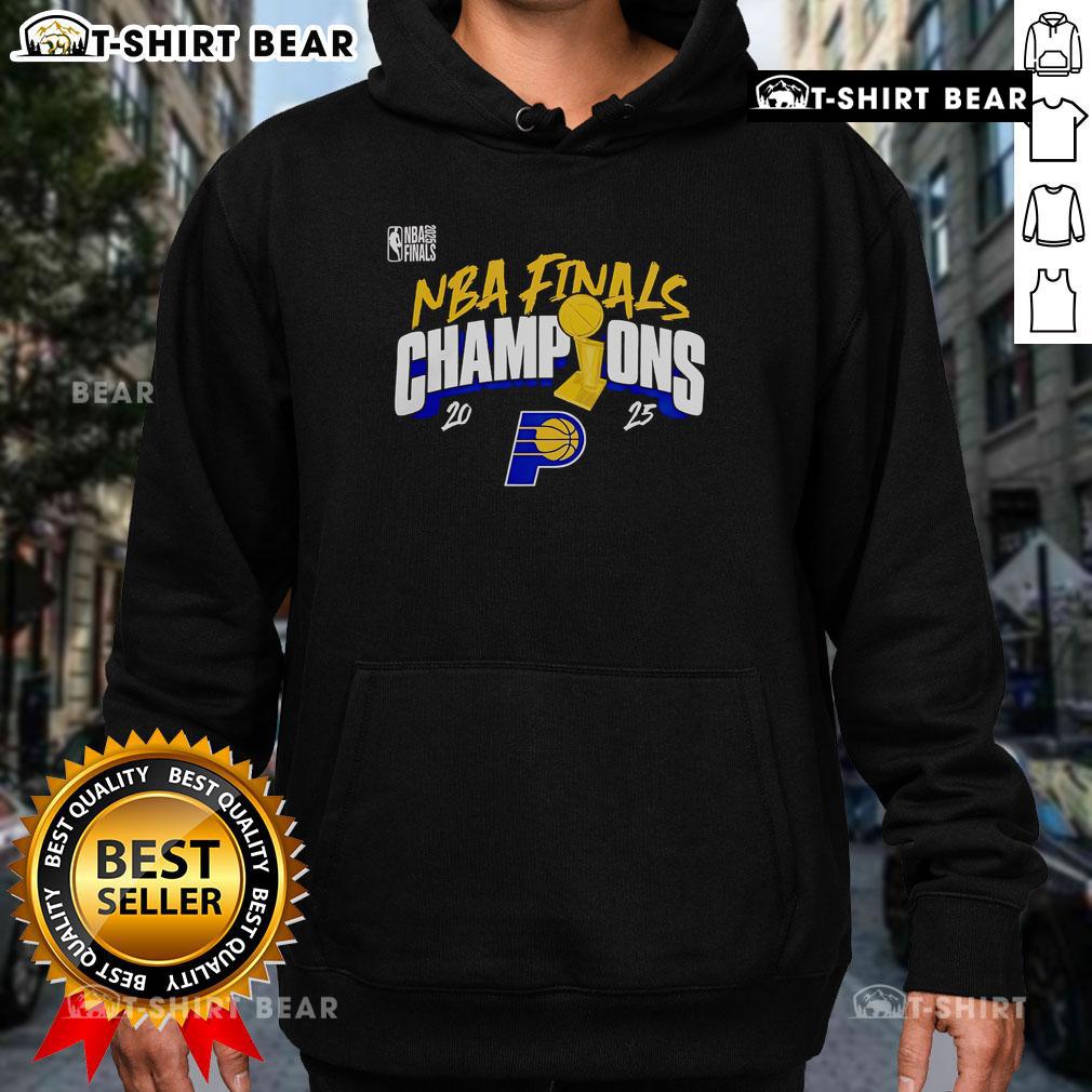 Official 2025 Nba Finals Champions Indiana Pacer Hoodie Alt Text: Official 2025 NBA Finals Champions Indiana Pacers hoodie in blue, showcasing team logo and commemorative design.