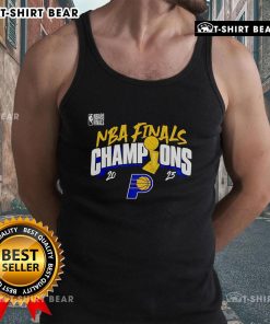 Alt Text: Official 2025 NBA Finals Champions Indiana Pacers tank top featuring team logo and vibrant colors.