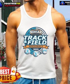 Official 2025 NDHSAA Class B Southwest Region Track & Field logo tank top featuring vibrant design and athletic fit.