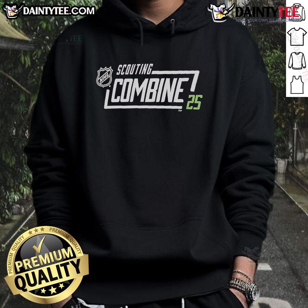 Official 2025 Nhl Scouting Combine Hoodie Alt Text: Official 2025 NHL Scouting Combine hoodie featuring a sleek design, team logo, and high-quality fabric for fans and players.