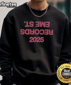 Official 2025 Records Eme St sweatshirt featuring a stylish design and comfortable fit, perfect for music fans.