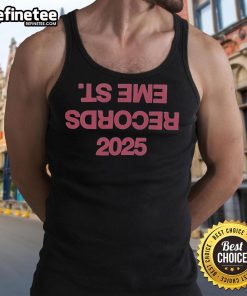 Official 2025 Records Eme St Tank Top featuring a stylish design and vibrant colors for summer fashion.