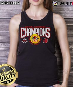 2025 SDSU Softball Mountain West Tournament Champions tank top, showcasing team pride and winning spirit in vibrant design.