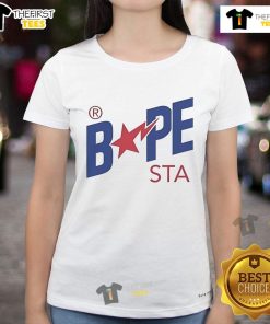 Official A Bathing Ape Colors Bape Sta Ladies Tee featuring vibrant graphics and stylish design for women.