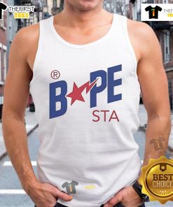 Official A Bathing Ape Colors Bape Sta Tank Top in vibrant hues, showcasing the stylish streetwear design and logo.