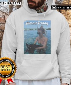 Cozy Official Almost Friday Sweeney Puppy Hoodie featuring a cute puppy design, perfect for casual wear and pet lovers.