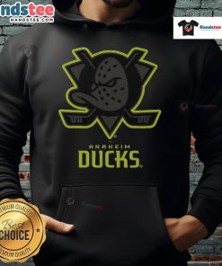 Official Anaheim Ducks Highlight Reel Hoodie featuring team logo and vibrant design, perfect for fans and chilly game days.