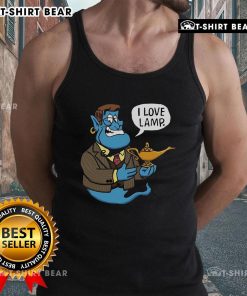 Official Anchor Genie I Love Lamp Tank Top in stylish design, perfect for casual wear and lamp enthusiasts.