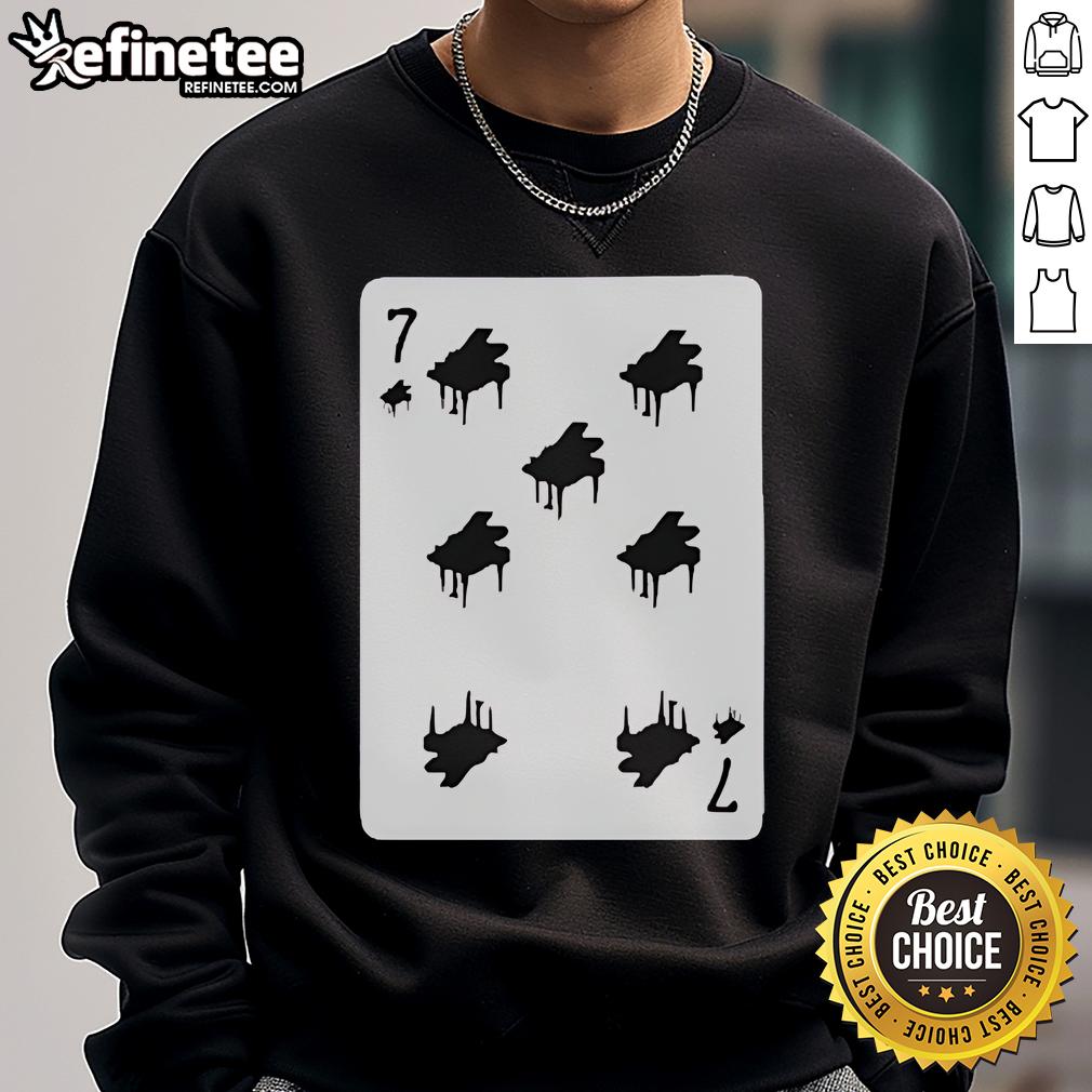 Official André 3000 Piano Cactus Card Sweatshirt Alt Text: Official Andre 3000 Piano Cactus Card Sweatshirt featuring a unique design with vibrant colors and artistic details.