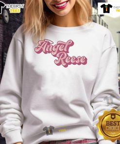 Official Angel Reese Logo Sweatshirt featuring a stylish design and vibrant colors, perfect for fans and sports enthusiasts.