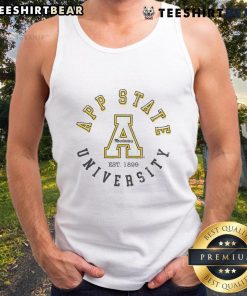 Official Appalachian State Mountaineers Circle Vintage Tank Top featuring a classic design for fans and athletes.