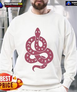 Official Arcade Fire 'If You Feel Strange, It's Probably Good' sweatshirt design featuring bold graphics and vibrant colors.