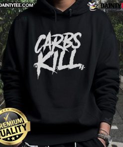 Official Athletic and Functional Carbd Kill Hoodie in black, showcasing a sleek design for active lifestyle enthusiasts.
