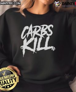 Official Athletic and Functional Carb Kill Sweatshirt in black, designed for comfort and performance during workouts.