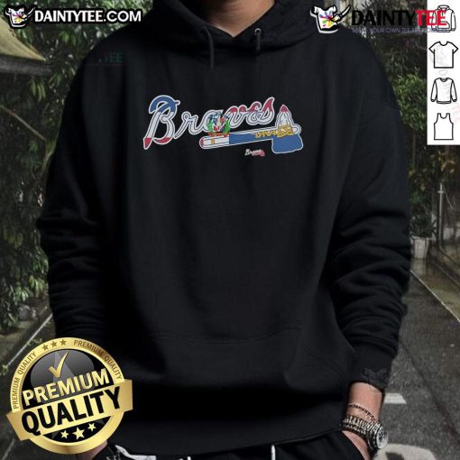 Alt Text: Official Atlanta Braves Dominican Republic Flag Logo Hoodie featuring vibrant colors and team branding design.