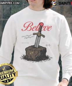 Official Believe Honor The Past Forge The Future sweatshirt featuring a stylish design for motivational wear.