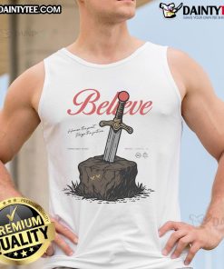 Official Believe Honor The Past Forge The Future Tank Top featuring a motivational design for inspiring fashion lovers.