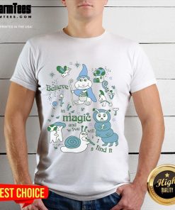 Alt Text: Official Believe In Magic And You Will Find It Tom Bingham T-Shirt in vibrant colors, showcasing inspiring design and message.