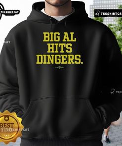 Official Big Al Hits Dingers Hoodie featuring a stylish design perfect for baseball fans and casual wear.