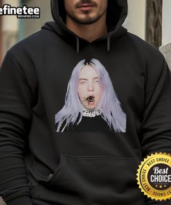Alt Text: Official Billie Eilish Tarantula Mouth Hoodie featuring a unique graphic design, perfect for fans and fashion lovers.