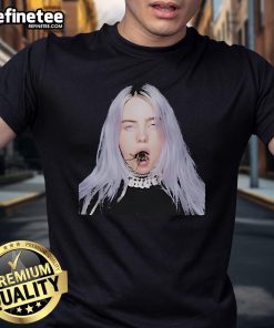 Alt Text: Official Billie Eilish Tarantula Mouth T-Shirt featuring vibrant graphics and iconic design for fans.