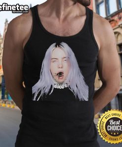 Official Billie Eilish Tarantula Mouth Tank Top featuring a bold graphic design and vibrant colors, perfect for fans.