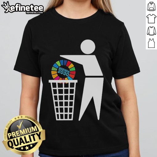 Official Bin Agenda 2030 Ladies Tee featuring a stylish design promoting sustainable development goals.