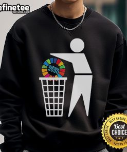 Official Bin Agenda 2030 Sweatshirt featuring a modern design and eco-friendly fabric, perfect for sustainable fashion.
