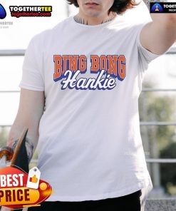 Official Bing Bong Hankie T-Shirt featuring a vibrant design and comfortable fit for fans of the popular internet meme.