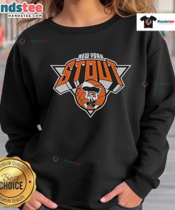 Alt Text: Official Blue Orange Basketball New York Stout Sweatshirt featuring a stylish design and vibrant team colors.
