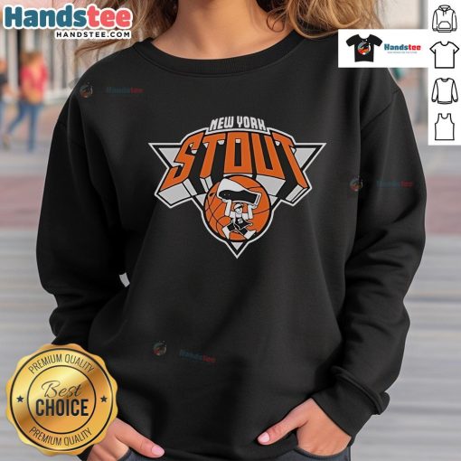 Alt Text: Official Blue Orange Basketball New York Stout Sweatshirt featuring a stylish design and vibrant team colors.