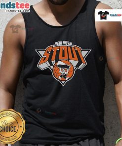 Official Blue Orange Basketball New York Stout Tank Top featuring team logo and vibrant colors for fans.