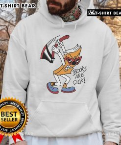Official Books Are Sick Axed Books Are Sick Hoodie in black, featuring a stylish graphic design for book lovers.