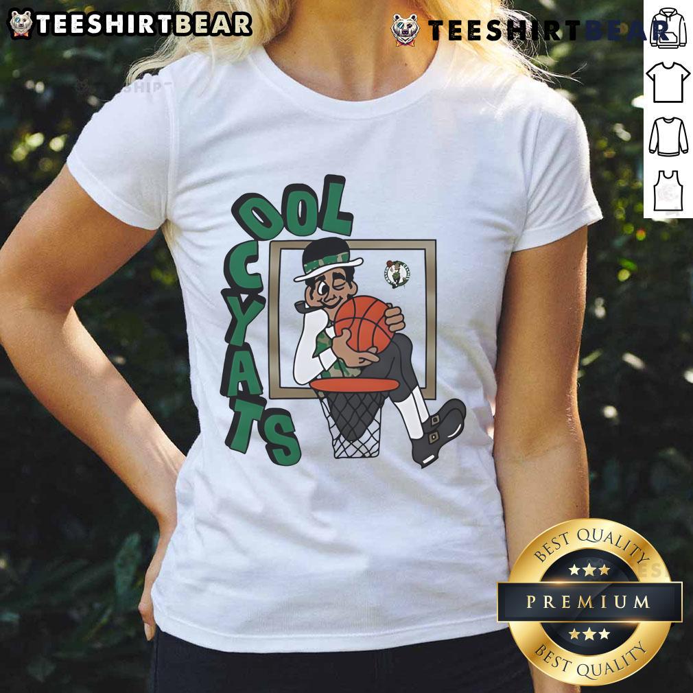 Official Boston Celtics Stadium Essentials Nba X Staycool Mascot Ladies Tee Official Boston Celtics Stadium Essentials NBA x Staycool mascot ladies tee in vibrant green, perfect for fans.
