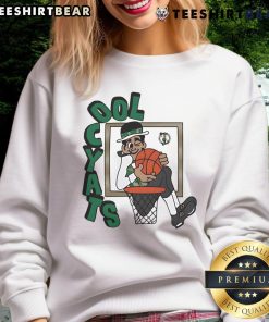 Official Boston Celtics Stadium Essentials NBA x Staycool mascot sweatshirt featuring vibrant team colors and logo.