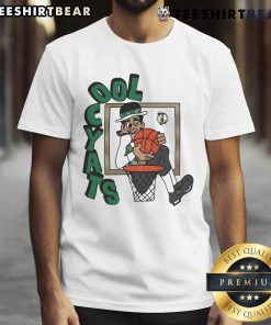 Official Boston Celtics Stadium Essentials NBA x Staycool mascot t-shirt featuring vibrant team colors and logo design.