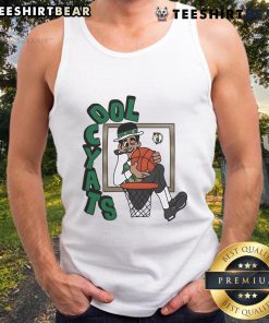 Boston Celtics Stadium Essentials NBA X Staycool mascot tank top featuring vibrant team colors and logo design.