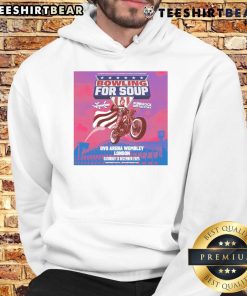 Official Bowling For Soup London Tour OVO Arena Motor Hoodie, 13 Dec 2025, featuring vibrant design and band logo.