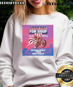 Official Bowling For Soup London Tour OVO Arena 13 Dec 2025 Motor Sweatshirt featuring vibrant design and logo.