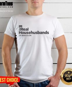 Alt Text: Official Bravocon Real Househusbands of Bravocon T-Shirt featuring vibrant design and logo for fans and collectors.