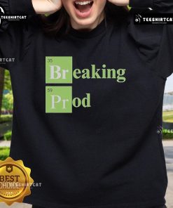 Official Breaking Prod Sweatshirt in black, featuring bold logo and comfortable fit for stylish casual wear.