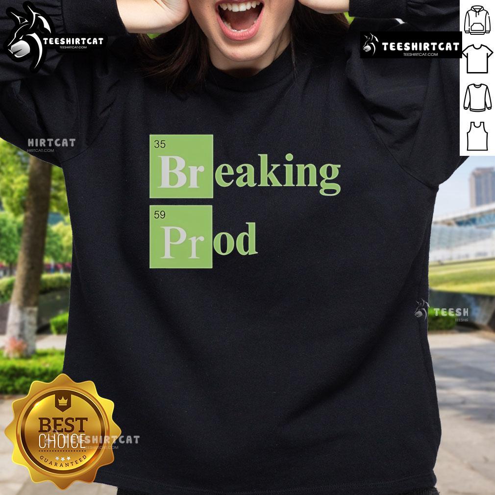 Official Breaking Prod Sweatshirt Official Breaking Prod Sweatshirt in black, featuring bold logo and comfortable fit for stylish casual wear.