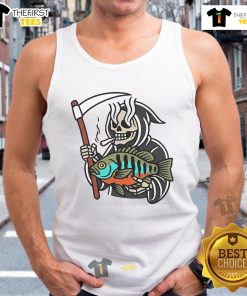 Stylish Official Bream Reefer Tank Top in vibrant colors, perfect for summer casual wear and showcasing your love for fishing.