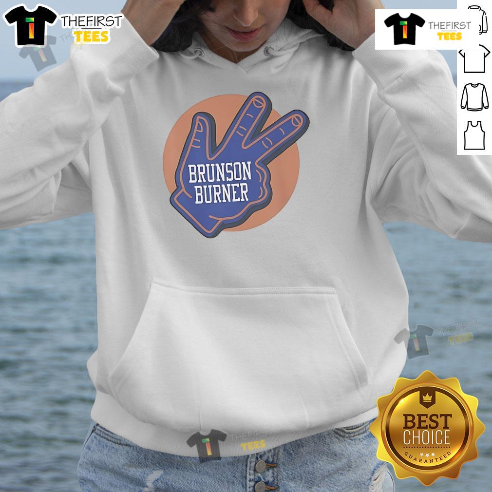 Official Brunson Burner New York Knicks Hoodie Official Brunson Burner New York Knicks Hoodie in blue, showcasing team logo and stylish design for fans.