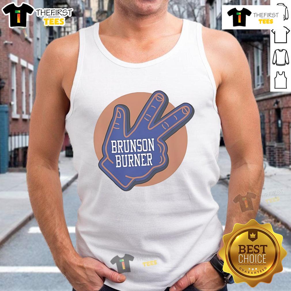 Official Brunson Burner New York Knicks Tank Top Official Brunson Burner New York Knicks tank top featuring vibrant team colors and stylish design for fans.