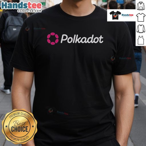 Alt Text: Official Bullish On Polkadot-Chan T-Shirt featuring vibrant graphics and a trendy design for Polkadot enthusiasts.