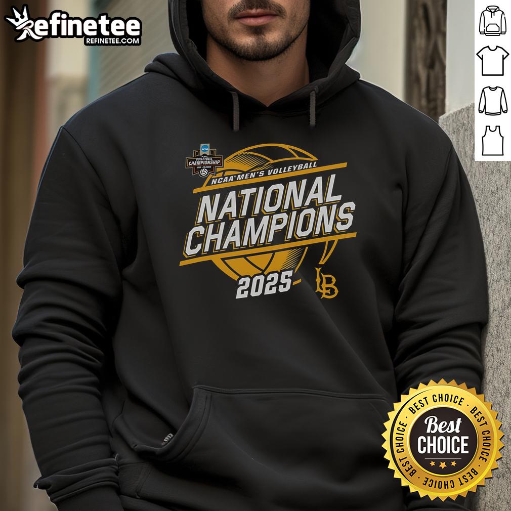 Official Cal State Long Beach The Beach Champion 2025 NCAA Men's Volleyball National Champions Hoodie Official Cal State Long Beach Beach Champion 2025 NCAA Men's Volleyball National Champions Hoodie in vibrant colors.
